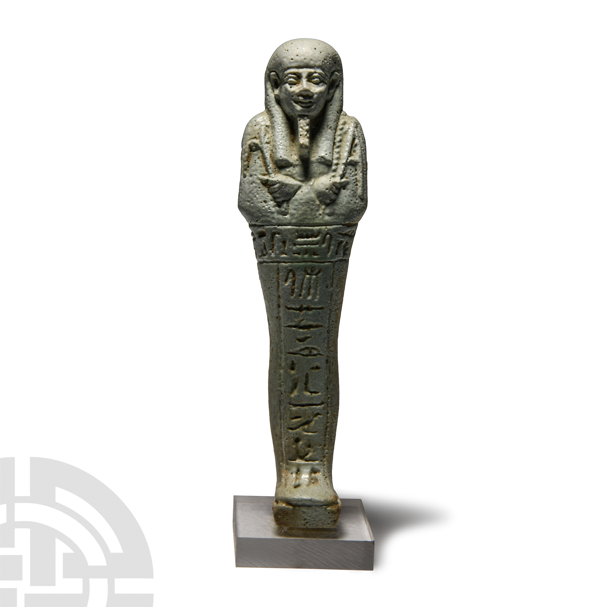 Egyptian Pale Blue Faience Shabti for Padiosiris