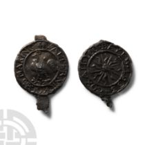 Large 'Thames' Charles I Period Lead Seal Pair