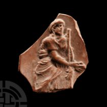 Roman Redware Fragment with Diana