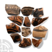 Greek Terracotta Vessel Fragment Group
