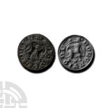 Medieval Bronze Round Seal Matrix for Robert Ode