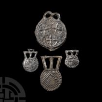 Medieval 'Thames' Pewter Spangle Group