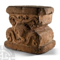 Post Medieval Ornate Ceramic Statue Base