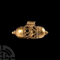 Byzantine Gold Filigree Pendant