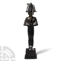 Egyptian Bronze Statuette of Osiris