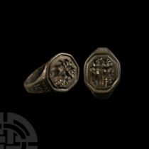 Tudor Period Tinned Bronze Marriage Ring