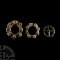 Iron Age Celtic Lead 'Wheel Money' Group