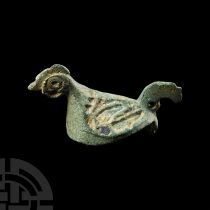 Roman 'Essex' Bronze Cockerel Brooch