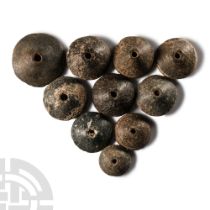 Greek Stone Spindle Whorl Collection