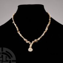Western Asiatic Stone and Shell Bead Necklace