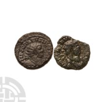 Ancient Roman Imperial Coins - Carausius - Colchester - Providentia AE Antoninianus Group [2]
