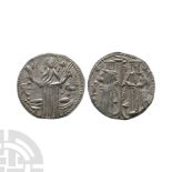 Byzantine Coins - Ivan Alexander of Bulgaria with his son Michael Asen IV - AR Grosh