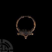 Viking Age Bronze Ring-Pin Brooch Ring