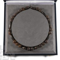 Mesopotamian Silver Bead Necklace