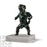 Roman Bronze Silenus Figurine