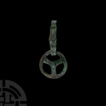 Viking Age Bronze Trefoil Strap Junction