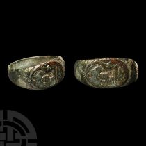 Roman Bronze Ring with Horse