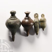 Medieval and Later Bronze Mason's Plumb Bob Weight Collection