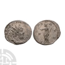 Ancient Roman Imperial Coins - Postumus - Pax Billon Antoninianus