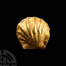 Medieval Gold Scallop Shell of St James Pilgrim's Badge