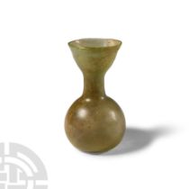 Roman Pale Green Glass Vessel