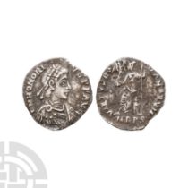 Ancient Roman Imperial Coins - Honorius - Roma AR Siliqua