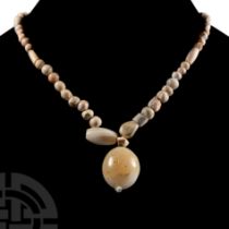 Western Asiatic Stone Bead Necklace String