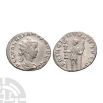 Ancient Roman Imperial Coins - Valerian II - AR Antoniniuanus
