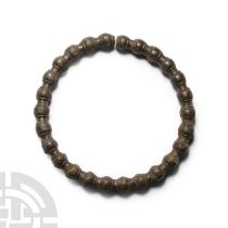 Western Asiatic Bronze Knobbed Bracelet
