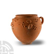 Roman Pale Red Barbotine Cup