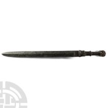 Pre-Achaemenid Bronze Short Sword with Bifurcated Pommel