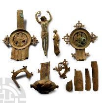 Medieval Processional Cross Fragment Group
