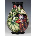A Moorcroft Palmata pattern vase, circa 1999, designed by Shirley Hayes, impressed and painted marks