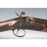 An early 19th century percussion wildfowl sporting gun by T. North, Southton, probably Thomas