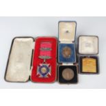 A silver, blue enamelled and red paste set RAOB Order of Merit, conferred upon George Williams,