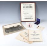 A large collection of mainly military ephemera relating to the county of Sussex, including two award