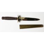 A late 19th century Irish dagger by Read & Co, 4 Parliament St, Dublin, with double-edged blade,