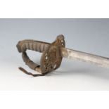 An 1845 pattern infantry officer's sword by Blamey, Charing Cross, London, with curved single-