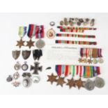 Six Second World War period medals, comprising 1939-45 Star, Africa Star, Italy Star, France and
