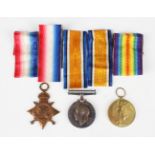 A 1914-15 Star to '1423 Pte.R.L.A.Dillon. 3rd.Co.of Lond.Y.', and a 1914-18 British War Medal and