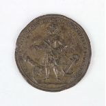 A copper alloy medallion commemorating the Capture of Porto Bello by Admiral Vernon 1739, obverse