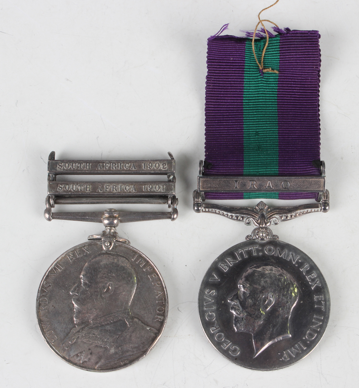 A King's South Africa Medal with two bars, 'South Africa 1901' and 'South Africa 1902', to '5461