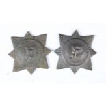 Two rare late 19th/early 20th century Sevenoaks and Bromley local militia badges (both in excavated
