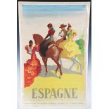 Joseph Morell Macías - 'Espagne' (Spain Travel Poster), lithograph in colours, printed by Orla-Jerez