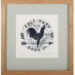 Jonathan Gibbs - 'Salt Yard Book Co.', 20th century woodcut, signed and editioned 9/50 in pencil