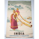 Government of India (publishers) - 'India Kanchenjunga near Darjeeling' (Travel Poster),