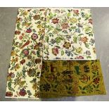 A group of mainly 20th century printed textiles, including Sanderson 'Wentworth', Sanderson '