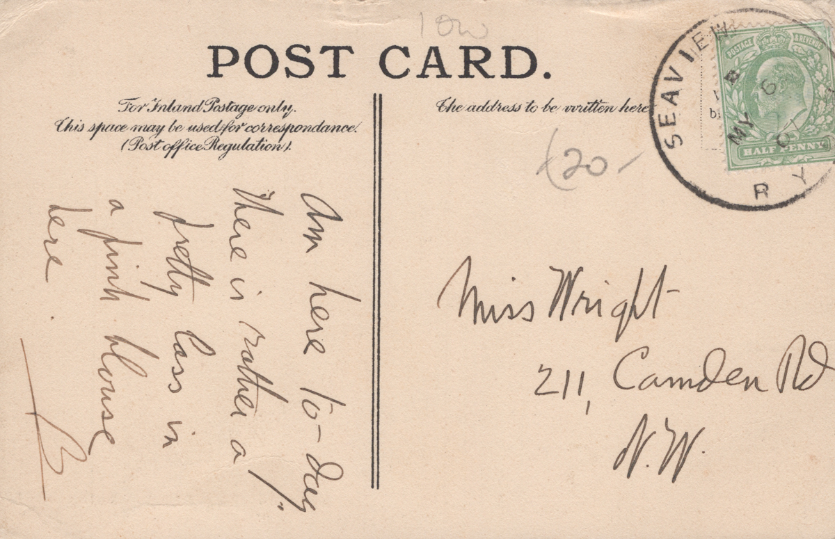 A collection of approximately 245 postcards, all British and collected for their postal history - Image 9 of 14