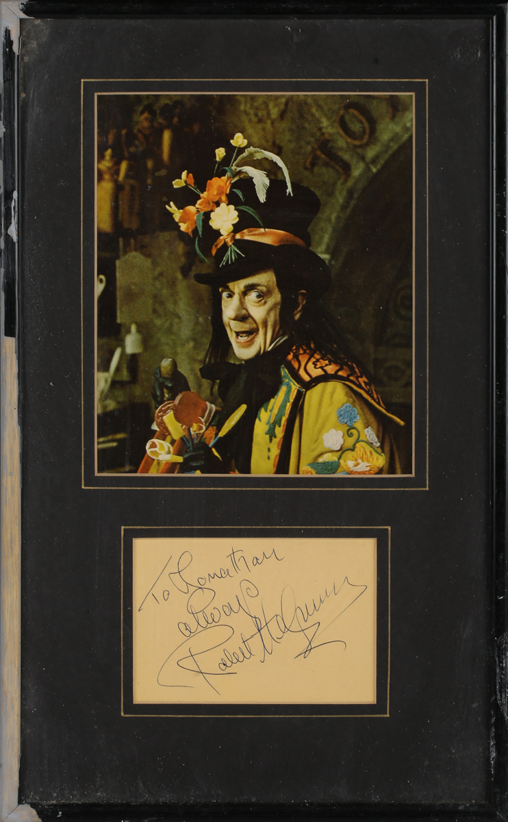 AUTOGRAPHS. An autographed leaf signed by Fred Astaire, mounted and framed with a black and white - Image 7 of 9