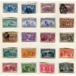 A USA 1893 Cocumbus stamp set 1 cent-$5 unused, very mixed condition, some with original gum.Buyer’s